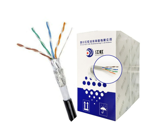 4 paia di Cat5e SFTP di lan del CAVO LSZH MDPE di Ethernet del cavo SFTP del rivestimento del doppio